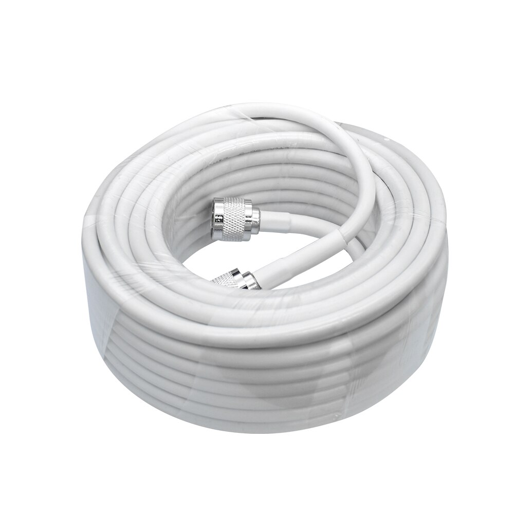 Amplitec 5 &amp; 13 medidores branco baixa perda 5d lmr 50 ohm rf cabo coaxial n macho para n conector masculino para repetidor impulsionador de sinal