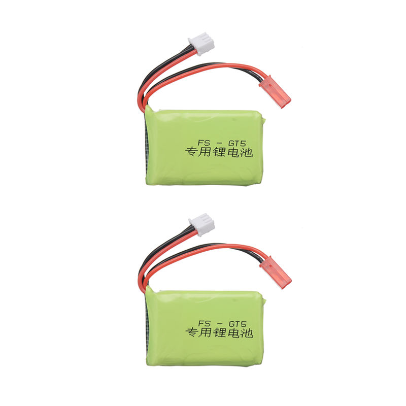 7.4v 1500mah 2S RC Lipo batterie s'adapte pour Flysky FS-GT5 2.4G 6CH émetteur pour RC voiture bateau télécommande: 2 pcs