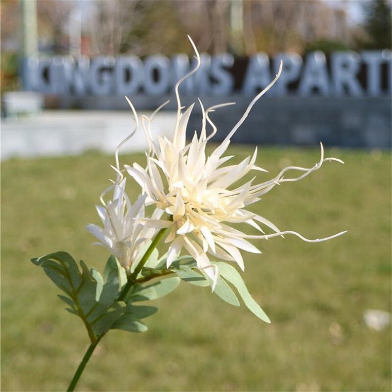 20Pcs Falso Epiphany (2 teste/pezzo) 24.41 "lunghezza di Simulazione Epiphyllum Oxypetalum per la Casa di Cerimonia Nuziale Fiore Artificiale Decorativo: 08