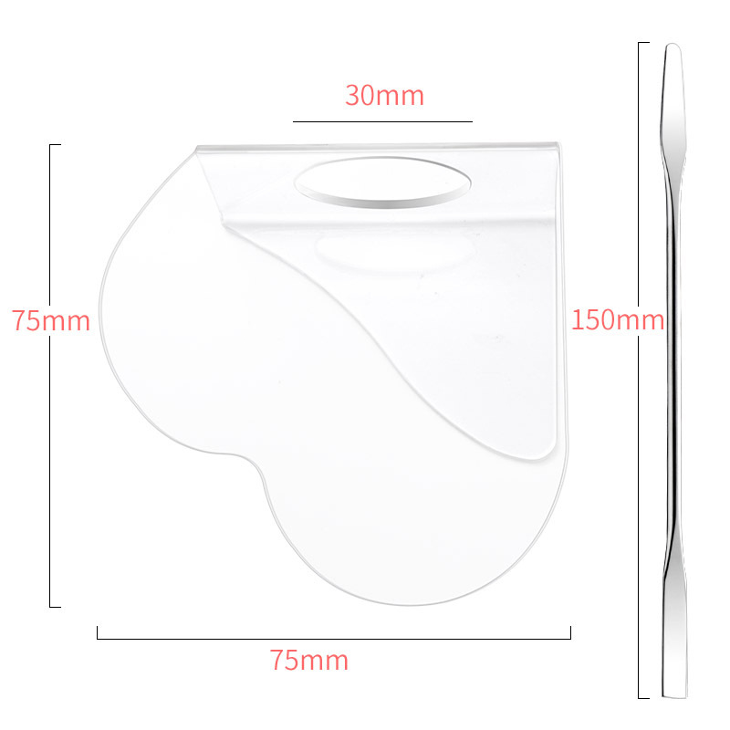 Acryl machen-hoch Mischen Palette Nagel Gel Stiftung Lidschatten Edelstahl Spachtel Kosmetische Mischen Paletten für machen-hoch Manikübetreffend Werkzeug: E