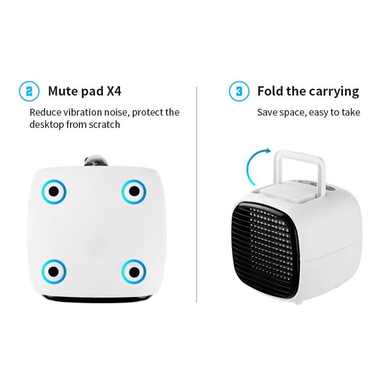 Draagbare Mini Ventilator Usb Luchtbevochtiger Airconditioner Desktop Slaapkamer Home Office Koeler