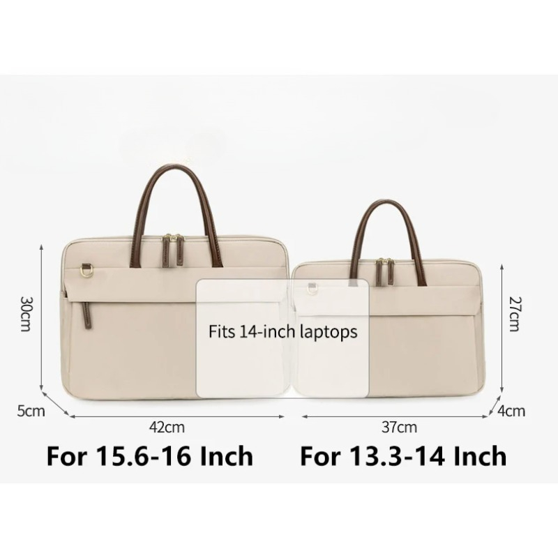 Bolso para ordenador portátil de 16 pulgadas para mujer, bolso para ir al trabajo informal y de 2025, maletín de negocios de color sólido