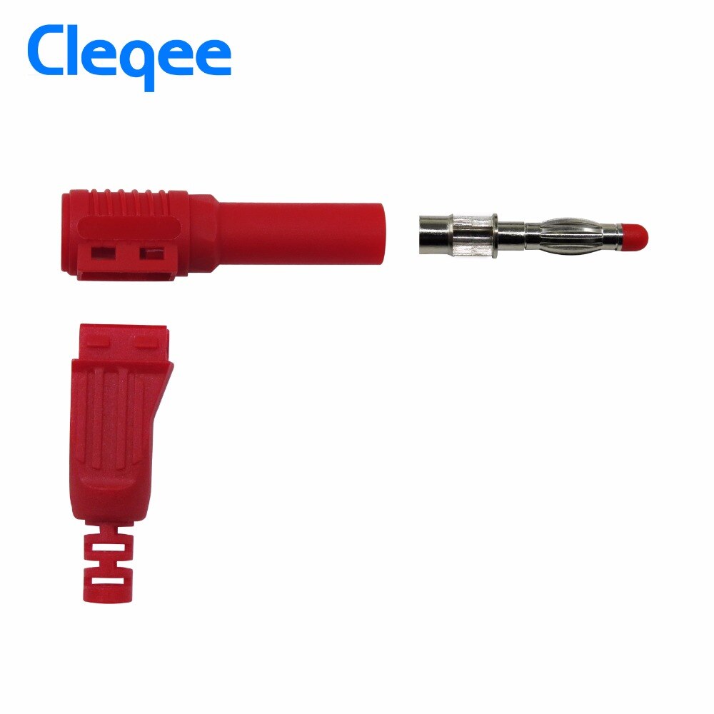 Cleqee 10 Stück 4mm Bananenbuchsen Rot & Schwarz - Panel-Montage Für Elektronik & Labor