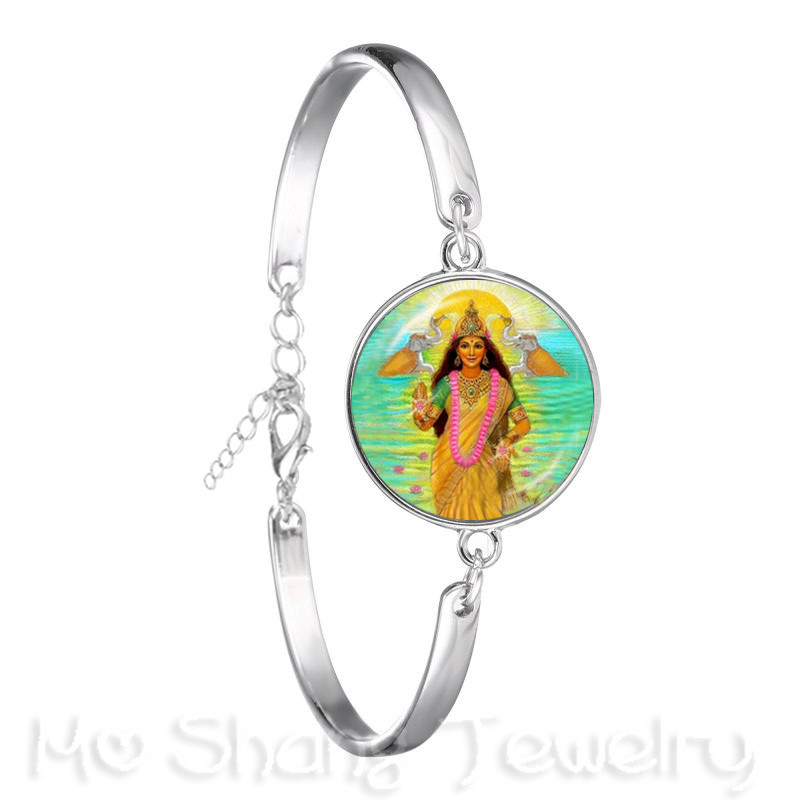Pulsera de la estatua de Ganesha, brazalete de cadena de budismo indio, Ganesha, Vinayaka, Dios, Vintage,