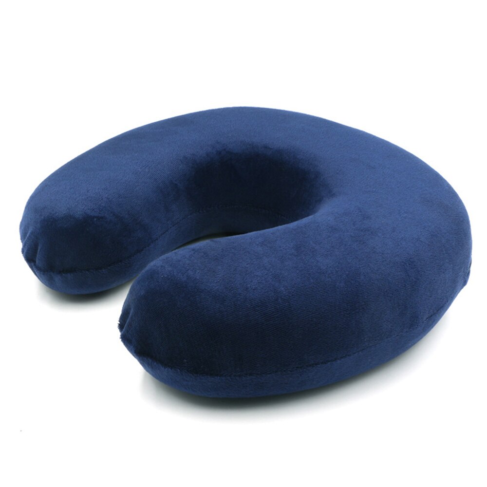 Memory Foam Neck Pillows U Shaped Soft Slow Rebound Space Travel Pillow Solid Neck Cervical Healthcare Bedding: D3