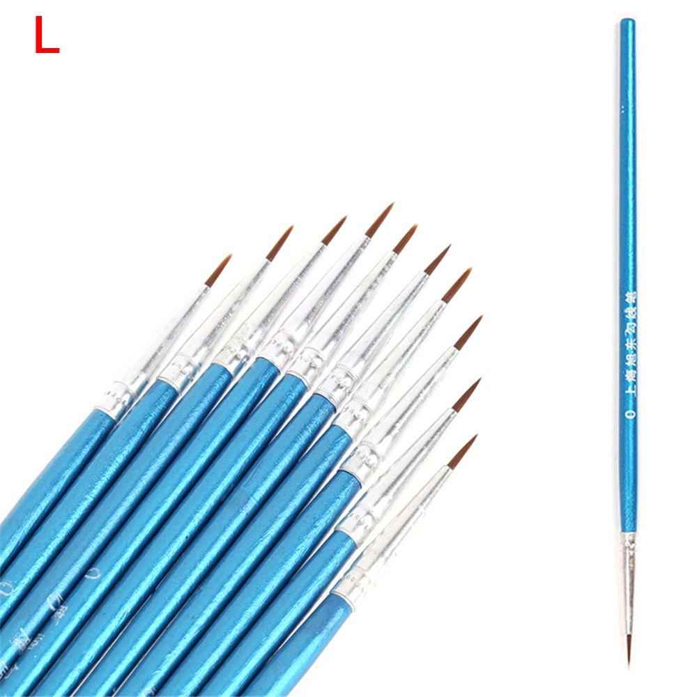 10Pcs/Lot Pastry Line Drawing Pen Baking Tools Nylon Fiber Line Drawing Pen Wooden Handle Chocolate Fondant Cake Decorating: L