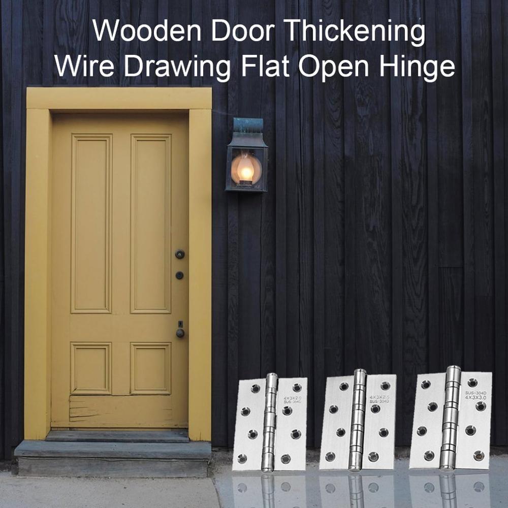 Wood Door Exquisitely Durable Stainless Steel Free Slot Bearing Thickened Mute Sub-door Hinge
