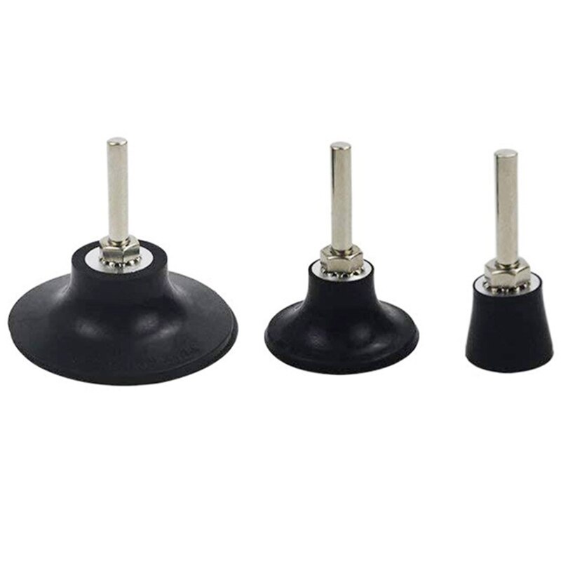 Soporte de almohadilla de disco N0HB, adaptador de cambio rápido, 1 Juego de discos de lijado mejorados, soporte de 1/2/3 pulgadas para pulir herramientas giratorias redondas