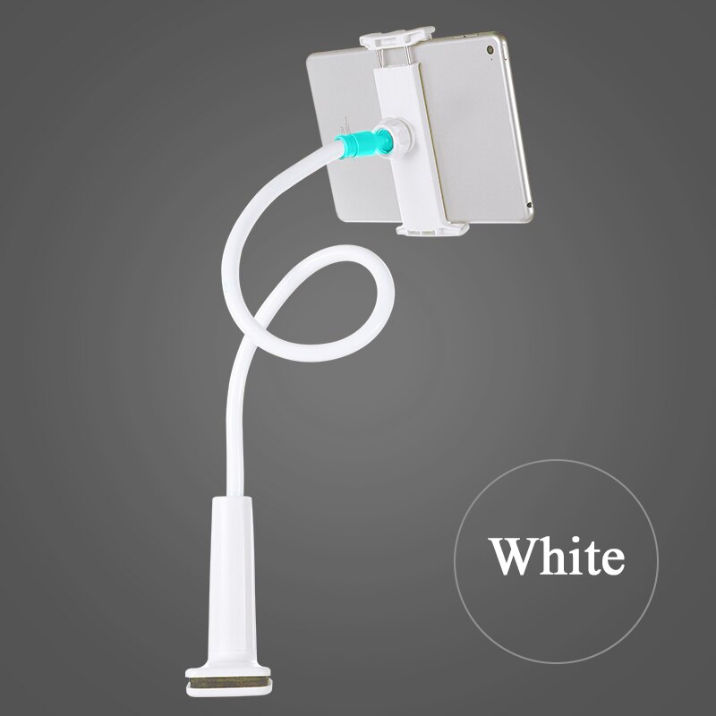 Kisscase Telefoon Lui Holder Vrouwen Mannen Lui Beugel 360 Flexibele Clip Mobiele Mobiele Telefoon Houder Desktop Slaapkamer Sofa Mount Stand: White