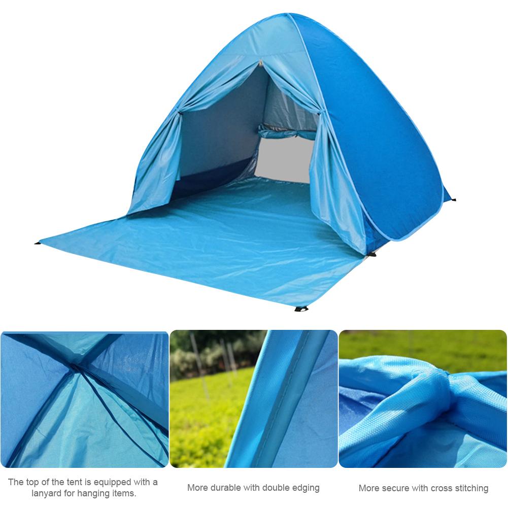 Automatische Camping Zelt Schiff Strand Zelt Schnell Bauen 2 Personen Zelt Instant Pop Up Öffnen Anti UV Markise Zelte Im Freien sunshelter 4