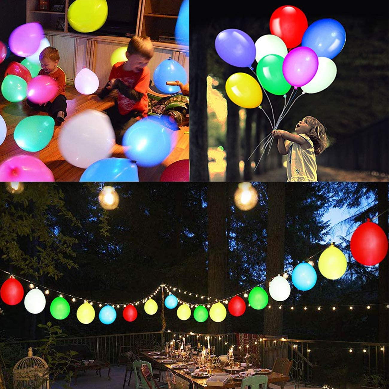 5/10 stk led lys balloner 12 tommer latex ballon glødende fest led balloner til fødselsdag bryllup fest festival dekorationer