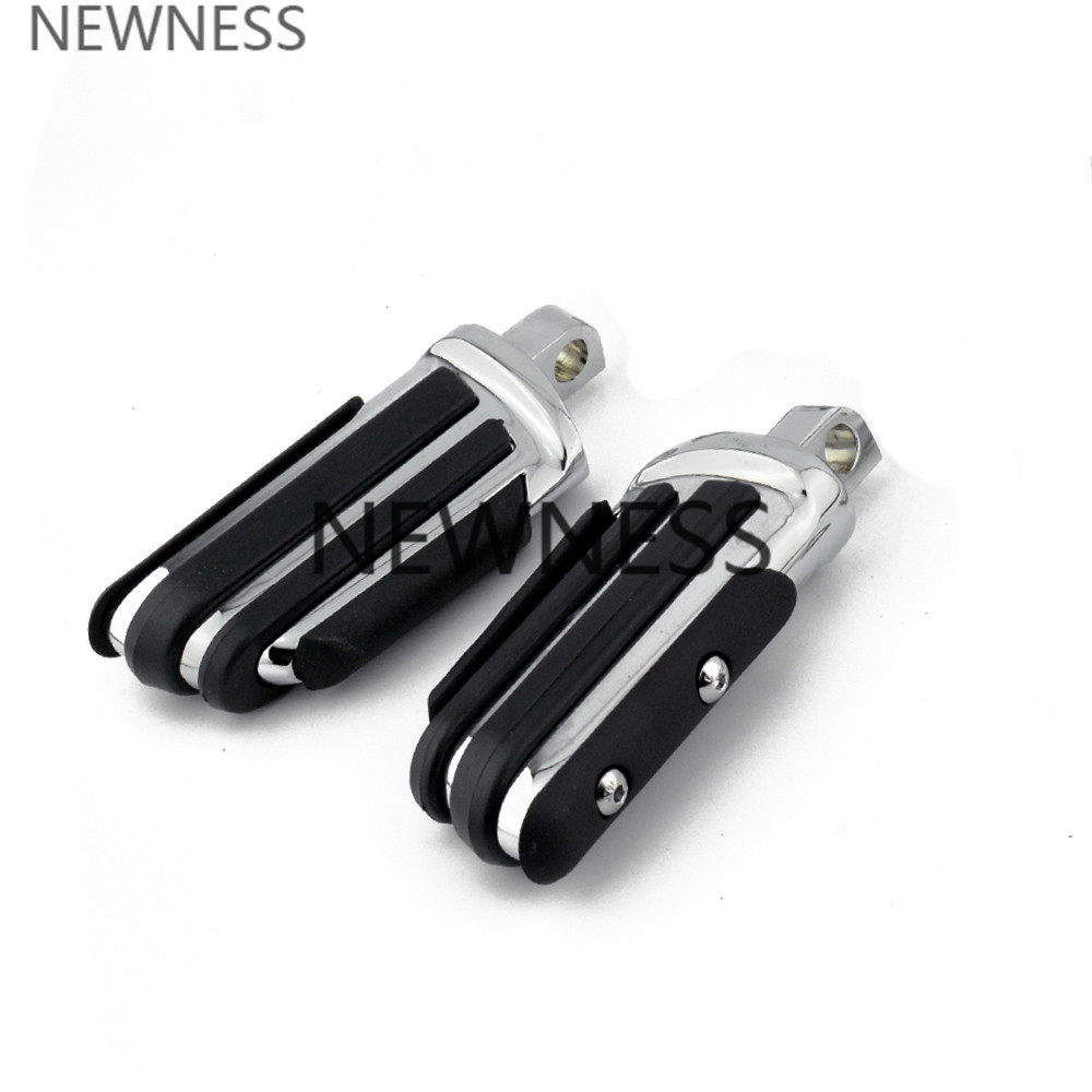 Motorcycle Foot Pegs Adjustable Long Angled Highway Peg Mount 1 1/4" 32mm Engine Guard Footrest for Harley Sportster Dyna: Footpeg B