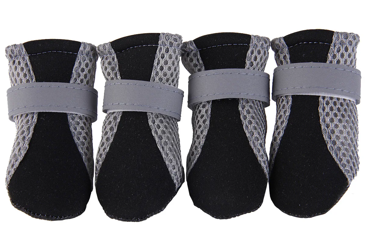 Zapatos para perros y cachorros, Botas de lluvia de fondo suave para exteriores para gatos, Chihuahua, Botas impermeables, Perros, Mascotas, Botas, zapato para cachorro: M / Negro