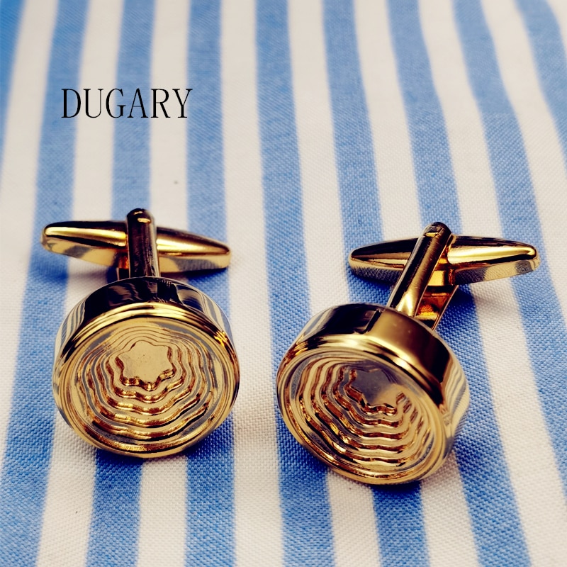 DUGARY Jewelry french shirt cufflink for mens Brand Cuffs link Button male Wedding metal