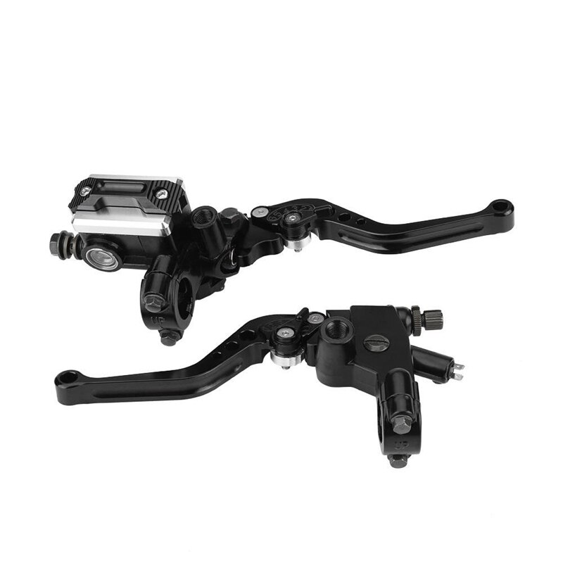1 paar 7 / 8 inch  (22 mm)  universele motorfiets rem koppeling hoofdcilinder reservoirstang