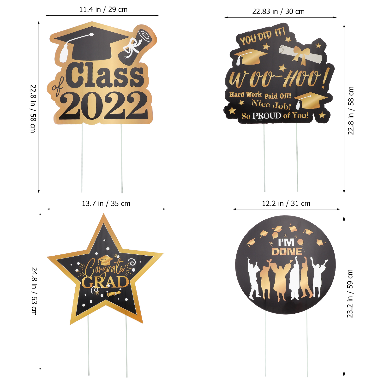 Graduation Yard Sign Decorations Outdoor Garden Graduation Yard Sign Decor