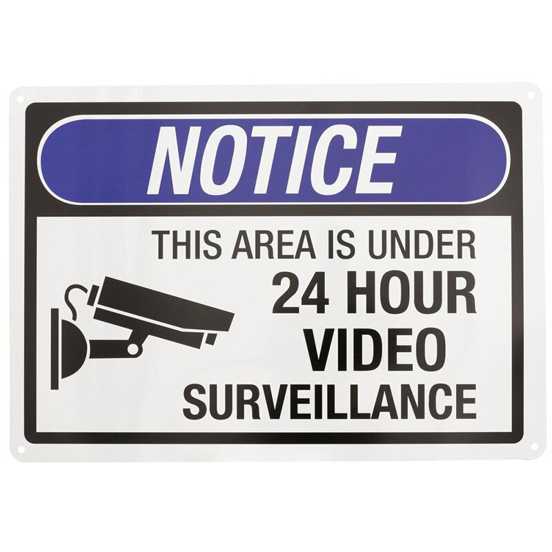 10"X14" SIGN,Home Hardware Signs, Letters & Numbers Signs: VIDEO SURVEILLANCE