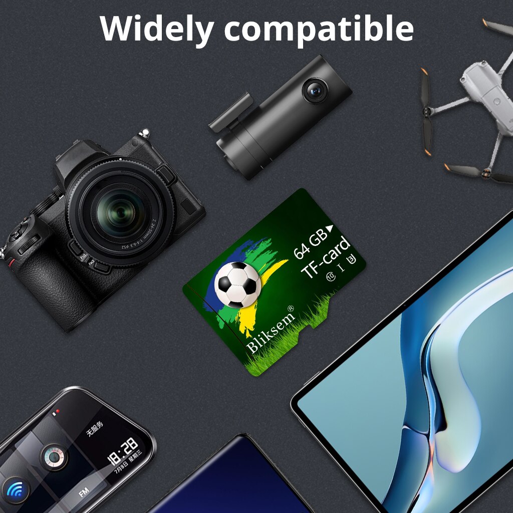 Bliksem Mini TF-Karte 64GB A1 Speicher karte für Überwachungs geräte Handy Computer Hochgeschwindigkeits-TF-Karte 64g U3