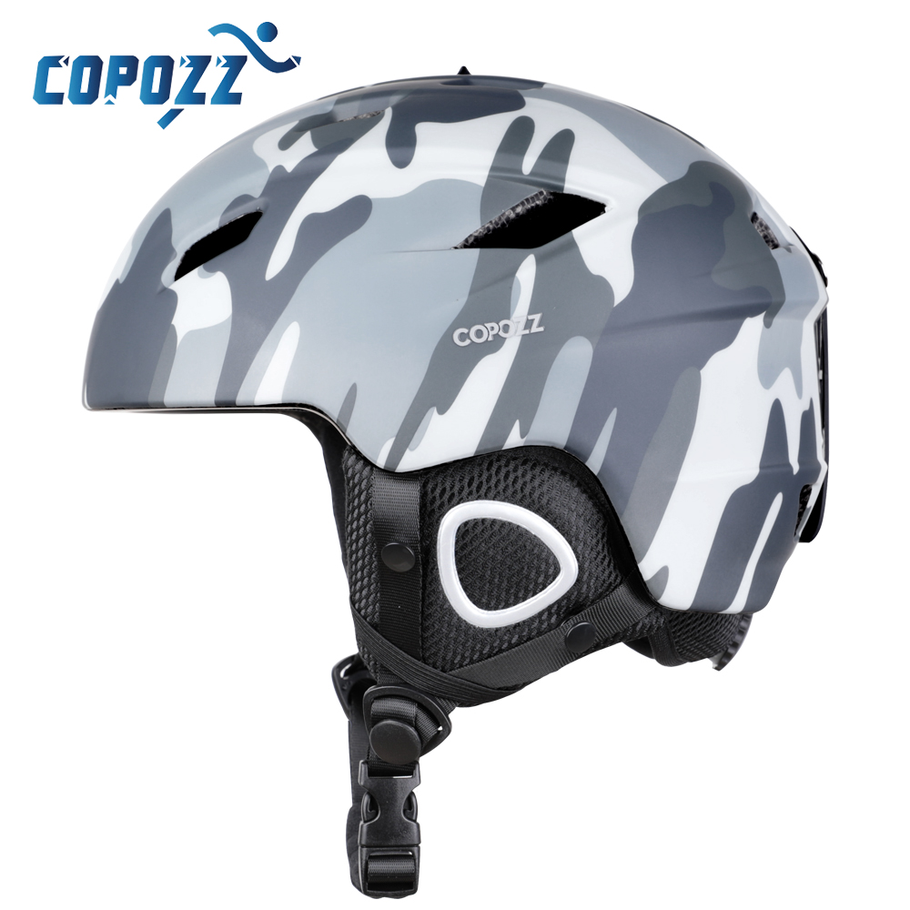 COPOZZ Light Ski Helmet with Safety Certificate Integrally-Molded Snowboard Helmet Cycling Skiing Snow Men Women Child Kids