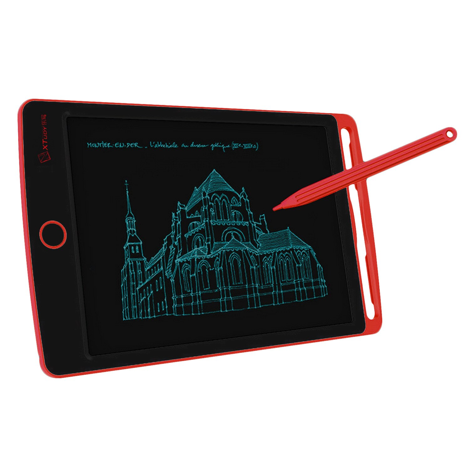 Elisona 8.5 inch LCD Elektronische Schrijven Drawing Tablet Board voor Kinderen Kids Volwassenen Home School Kantoorbenodigdheden: Red