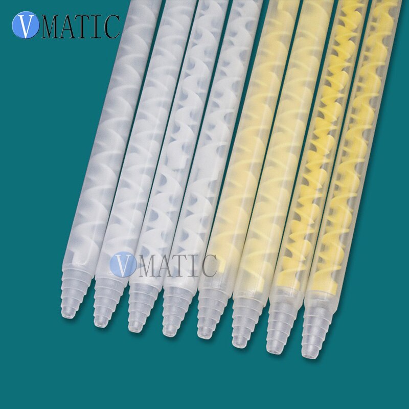 Resin Static Mixer MC13-12 Mixing Nozzles for Duo Pack Epoxies Plastic Mixer Tube