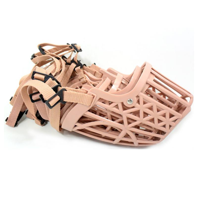 Dog Muzzle for Aggressive Dogs Plastic Breathable Basket Muzzles Prevent Barking Biting