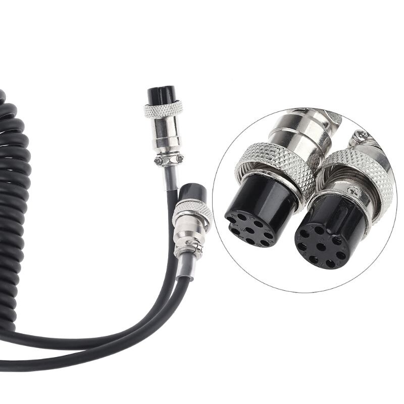 8Pin Female to 8Pin Female Aviation Microphone Mic Cable for Kenwood- Transceiver