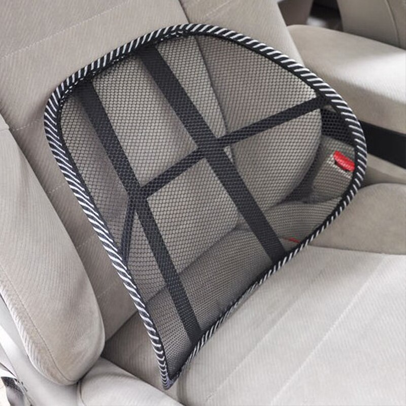 Cojín de masaje de espalda para soporte de silla del coche, respaldo de malla para alivio lumbar en asiento de oficina, hogar y camión