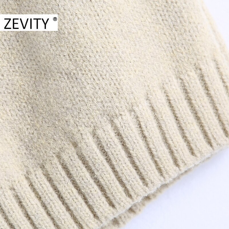 Zevity Vrouwen Faux Diamant Boog Decoratie Gebreide Sling Trui Vrouwelijke Spaghetti Bandje Korte Vest Chic Crop Tops S469