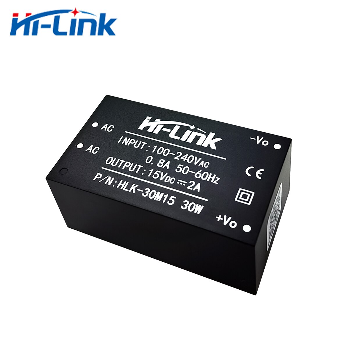 Hi-link 220v 5v/9v/12v/15v 30w ac dc eristetty kytkentä alas virtalähdemoduuli ac dc muunnin: Hlk -30 m 15