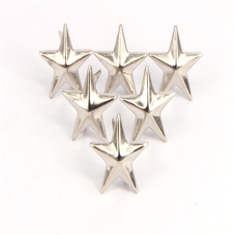 Stjärna nagelnit jacka skor väska tillbehör gör det själv utsmyckningar för scrapbooking brads scrapbook brons guld sliver