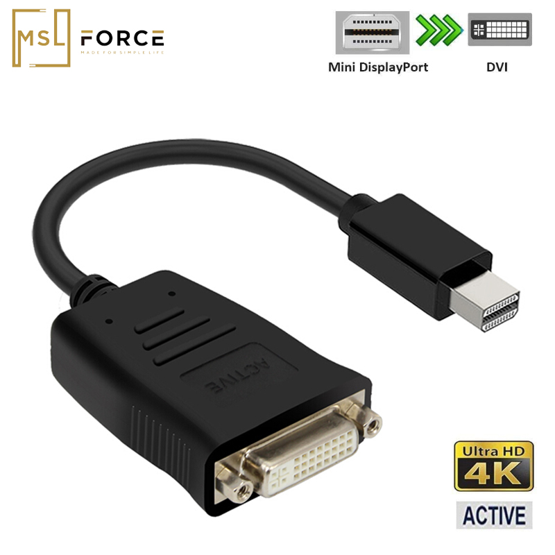 Aktive Mini DP displayport auf DVI Adapter Konverter 4K Thunderbolt für ATI Eyefinity 6 Mehrere Monitore Mini DP DVI 4K30HZ HDMI: Default Title