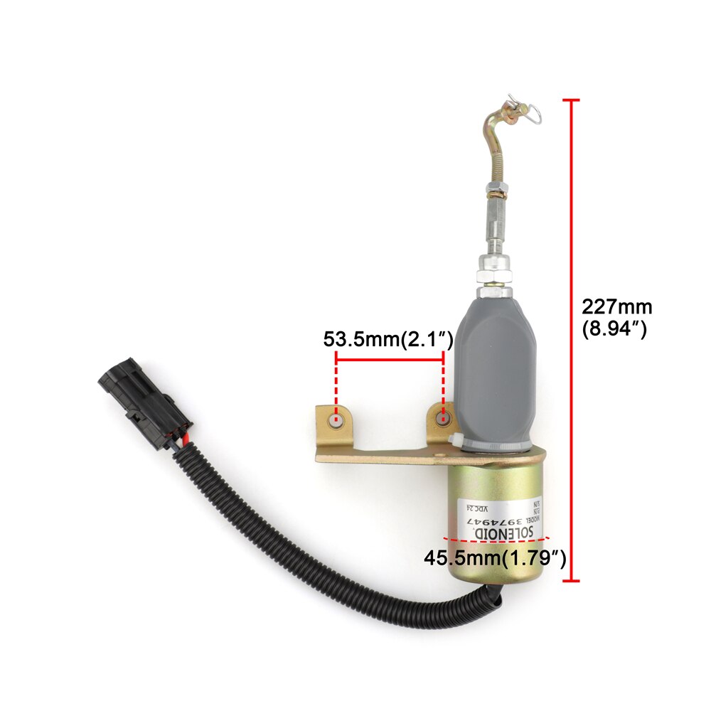 3974947 24v dieselmotor avstängd magnetventil sd -008 a 2