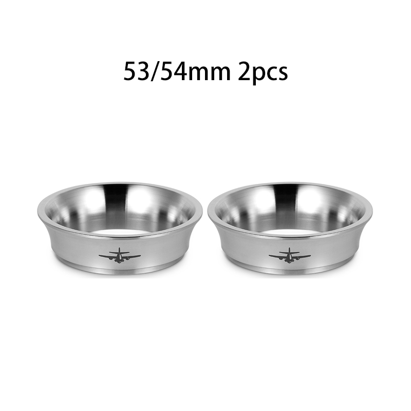 MHW-3BOMBER 51 mm & 58 mm Espresso-Dosiertrichter, Edelstahl, Kaffee-Dosierring, kompatibler Siebträger, Heim-Barista-Zubehör: Grau