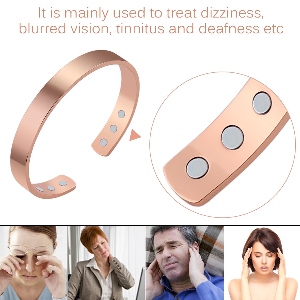 Lychee Magnetische Koperen Bangle Armband Healing Bio Therapie Artritis Pijn Manchet Armband Vrouwen Mannen Sieraden