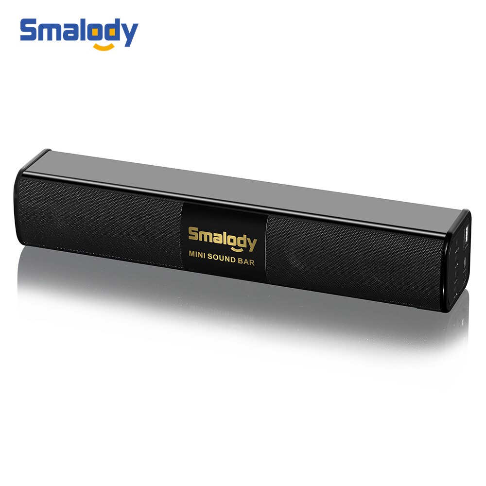 Smalody High Power 10 W Tragbare Wireless Bluetooth Lautsprecher Stereo Mini Soundbar Bunte Led Display mit mic USB TF Karte reader