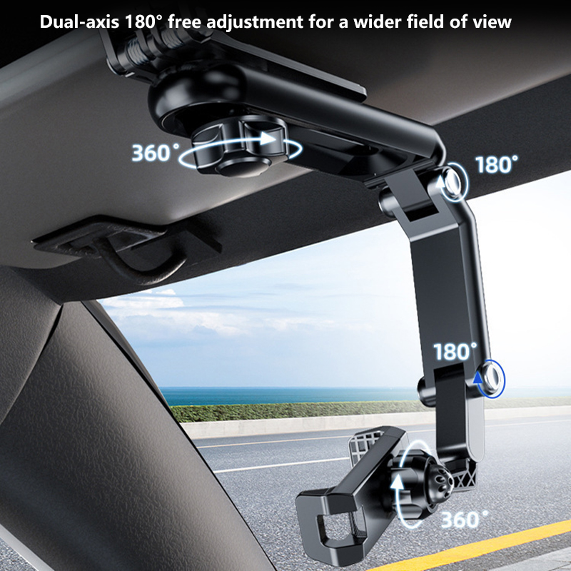 Good 1080° Multi-function Sun Visor Universal 360 Degree Rotating Phone Car Holder Rotatable and Retractable