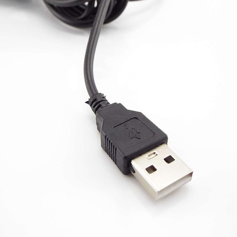 2m usb-kabler med 501 bryterkabler kobber 22 awg 3a- tråds 5v usb 12v strømforlengelsesledning