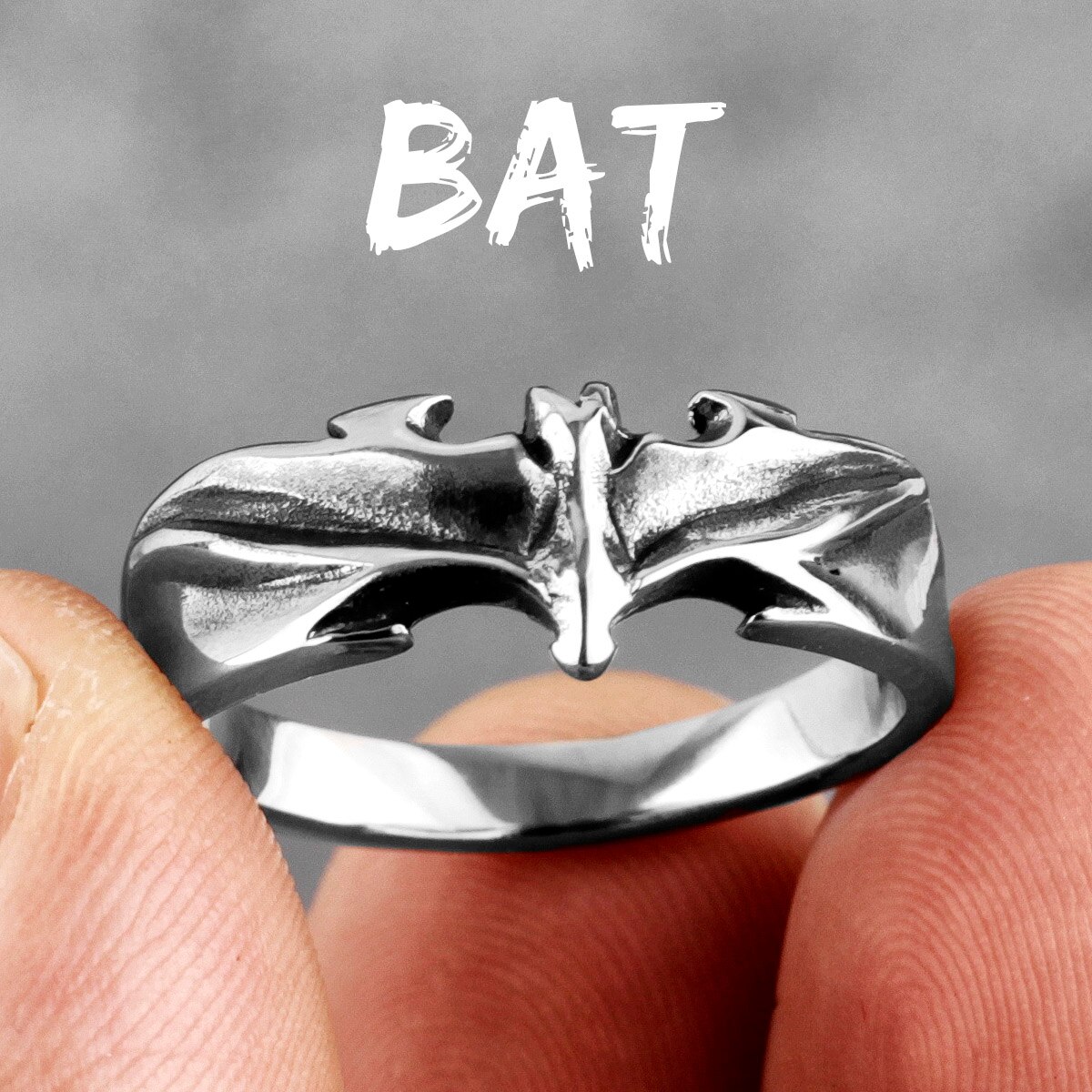 Anillos góticos de acero inoxidable para hombre y mujer, joyería Punk bonita y única para mujer, novio, motorista, ,: 9