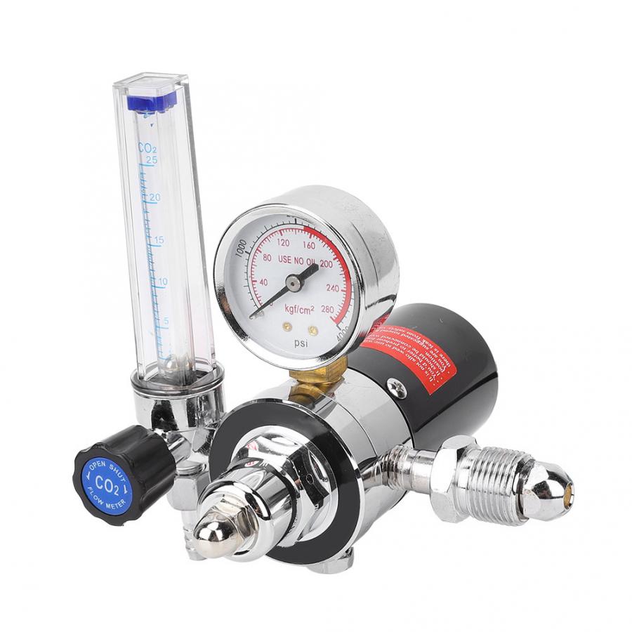 WX-120 G5/8 (CGA 580) CO2 Regulator Gauge Pressure Reducer Chinese Plug 220V Regulator Regulator