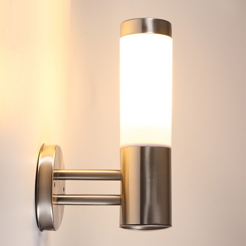 5W Indoor LED Outdoor Lighting Wall Lamp Light Porch Lights Aluminum Waterproof IP65 Wall Sconce Yard Garden Landscape Lamps: B / no bulb