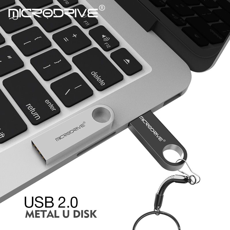 De alta velocidad de 128GB USB Flash 64GB 32GB 16GB Drive pluma de Metal de coche mini Pendrive USB 2,0 flash Drive lápiz de memoria USB