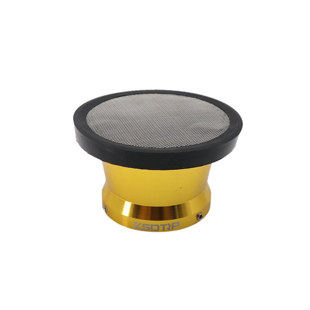 SCL Racing 50mm Motorcycle Air Filter Cup Wind Horn Cup With Rubber Mesh For PWK21 24 26 28 30mm PE28 30mm Carb: Gold with mesh