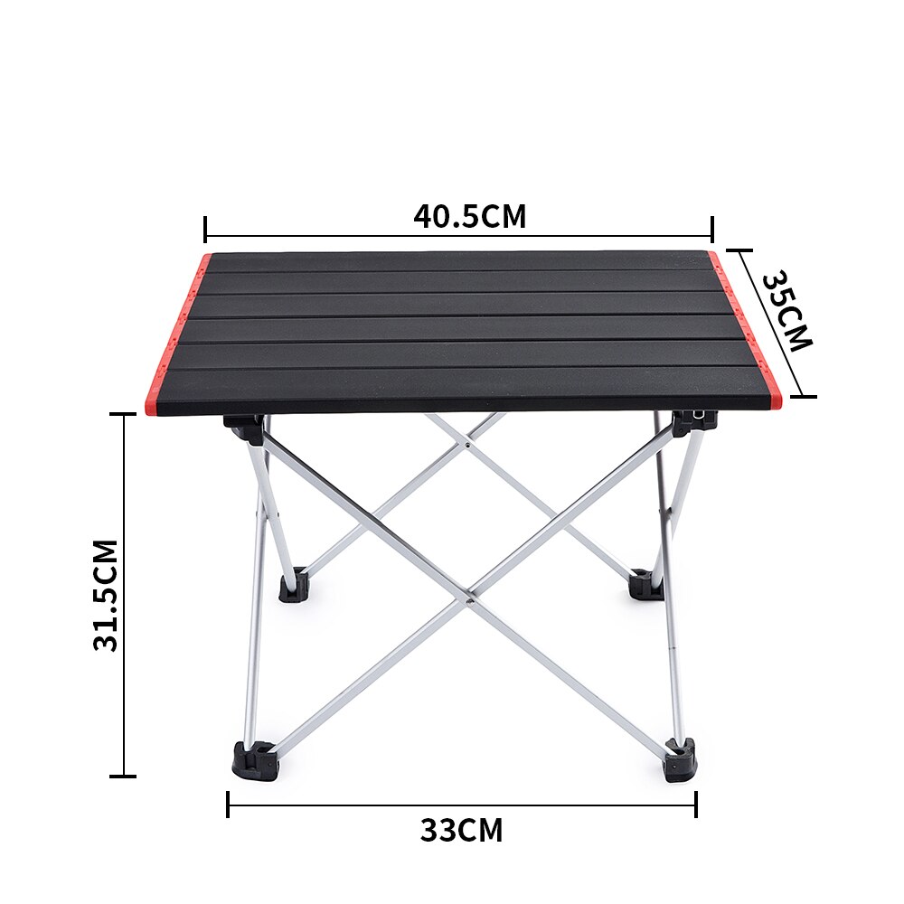 Bærbart campingbord sammenklappeligt skrivebord skridsikker aluminiumslegering ultra let sammenfoldelig vandretur, moderne udendørsmøbler