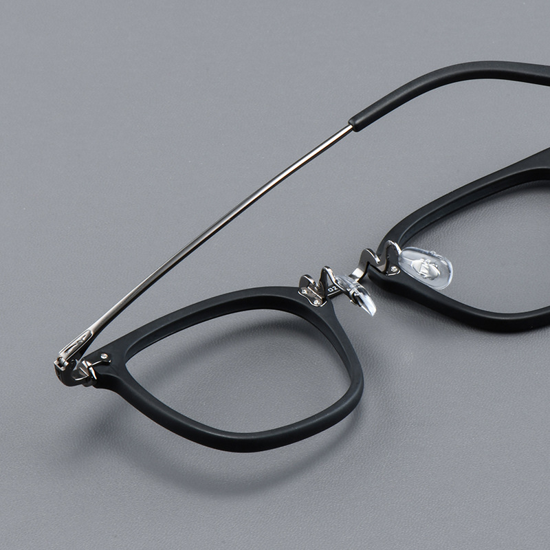 2024 Japan Luxe Puur Titanium Rechthoekig Frame Brillen Man Zakelijke Stijl Acetaat Vierkante Bijziendheid Lenzen Bril