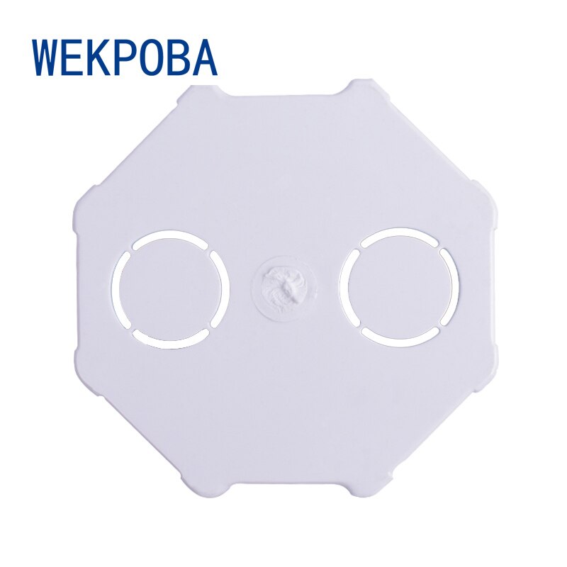 WEKPOBA EU Standard, Wall Round Mounting Box, Internal Cassette, Wiring Box, White Back Box For EU Switch and Socket
