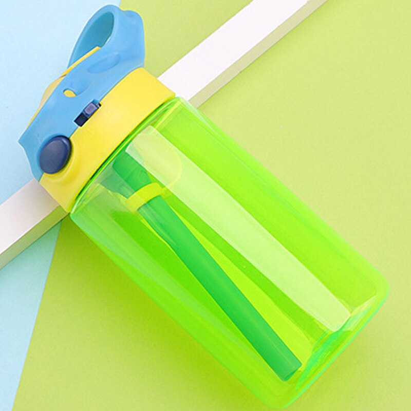 500ml senderismo botella para escalada libre de BPA al aire libre botella deportiva para niños con paja de agua los niños agua zumo botella de vida saludable: 1