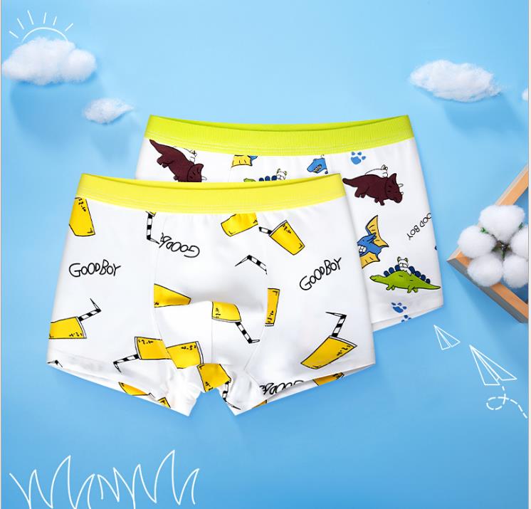 Pure Cotton Boys Underwear Boxer Cute Colours Boys Briefs Superior Children Boxershort Kids Panties 2pcs/lot: black / 8
