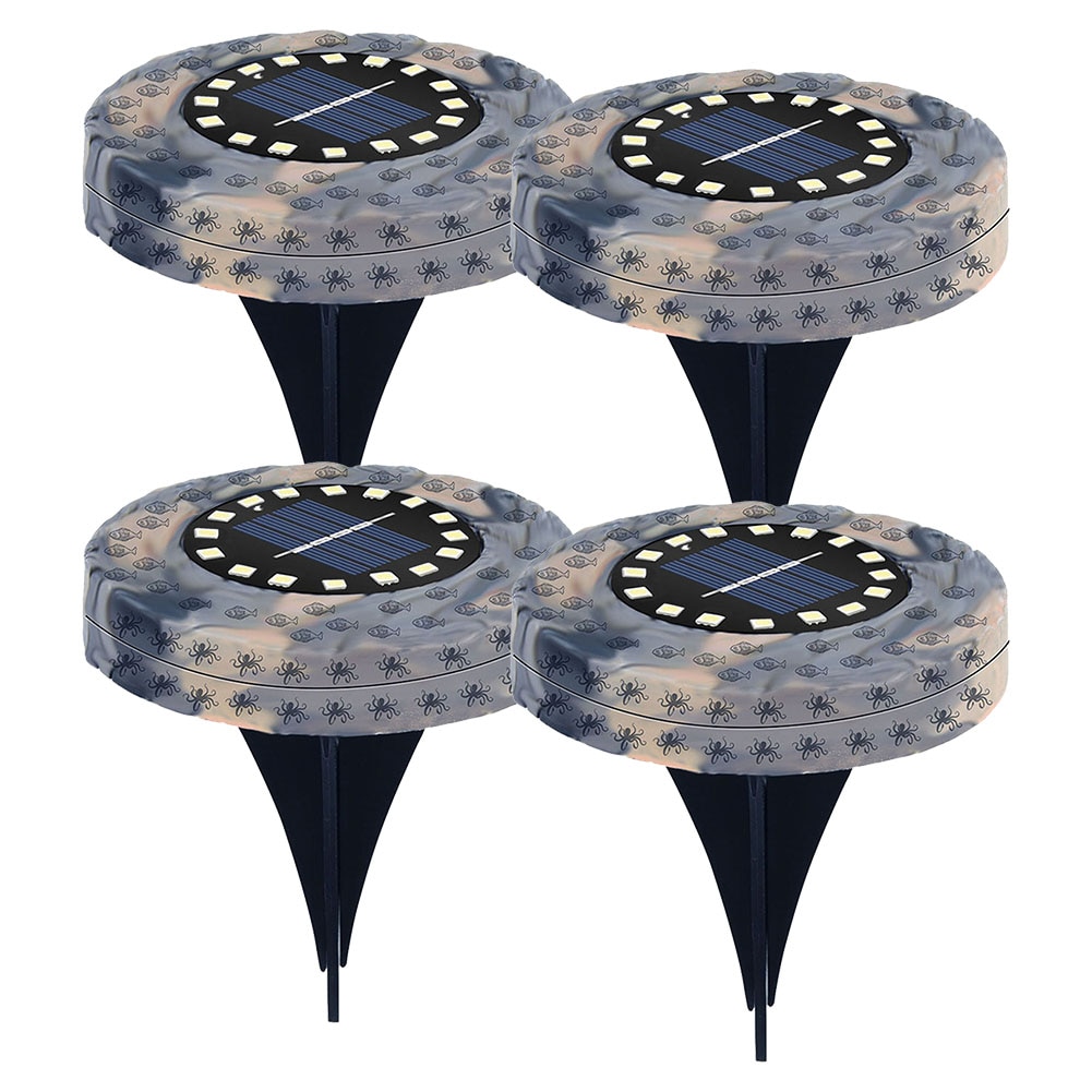 4x 16 led aurinkoenergialla haudatut porrasvalot käytännöllinen kestävä monikäyttöinen polkupuutarha pohjakerroksen alla nurmikkolamppu