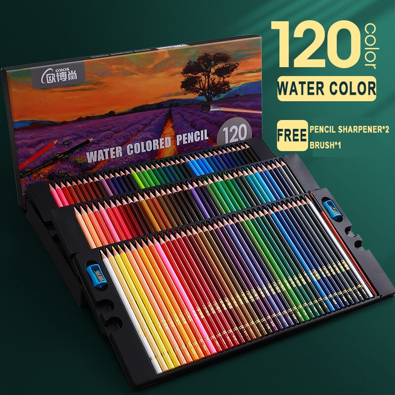 Farbige Bleistift 200/150/120/72/48 Farben Künstler Färbung Bleistift, Professionelle Zeichnung Bleistift einstellen für Kunst Zeichnung, Schule Liefert: 120 Wasser Farben